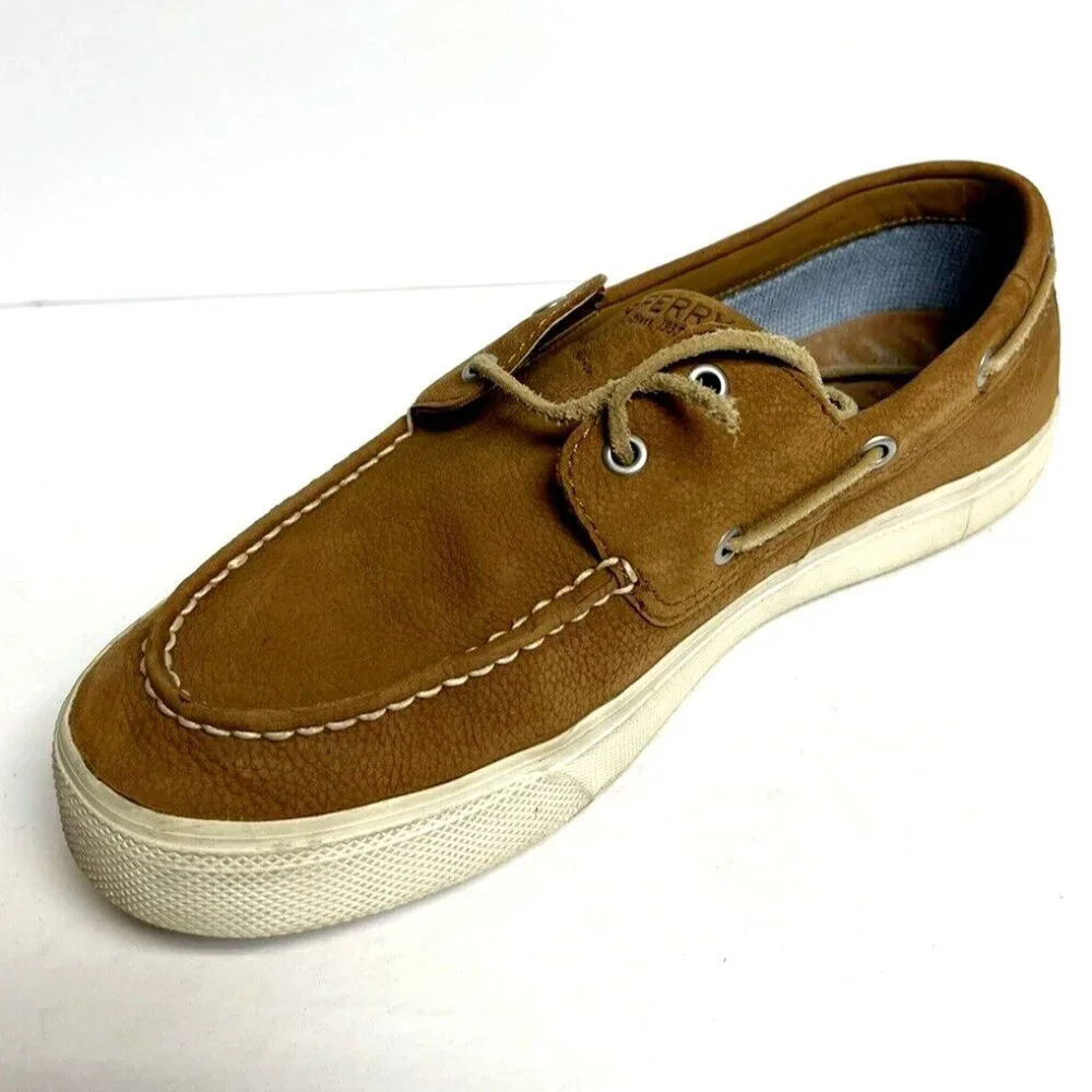 Sperry Men's Bahama Plushwave Boat Shoes Tan Size 10.5 M